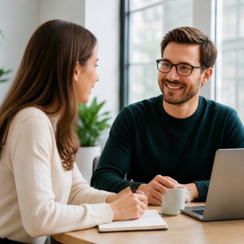 Teen considering business learning goals before starting a program