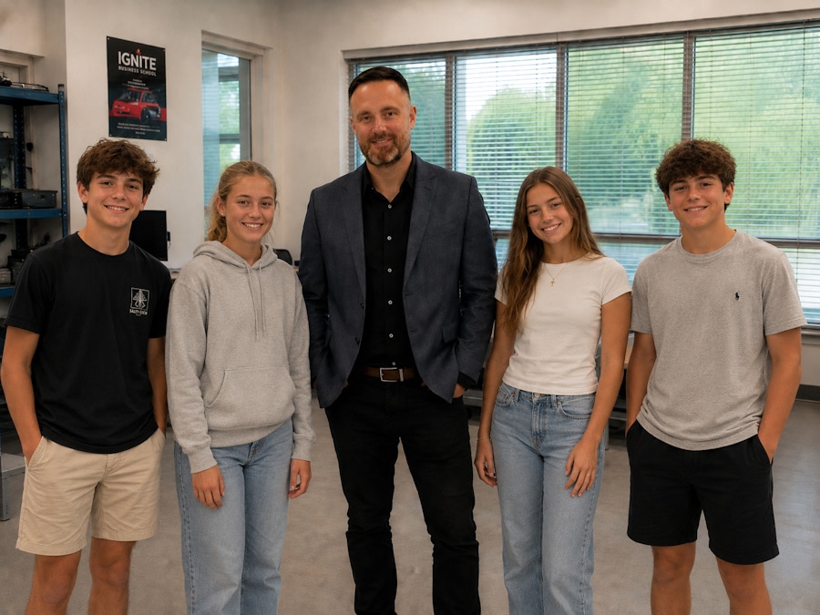 Teen Business Students at Ignite Business School